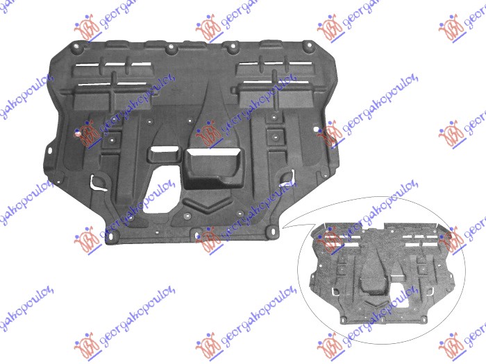 Scut motor față plastic