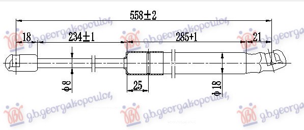Amortizor haion (558L-340N)