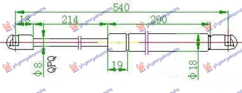Amortizor haion (540L-400N)