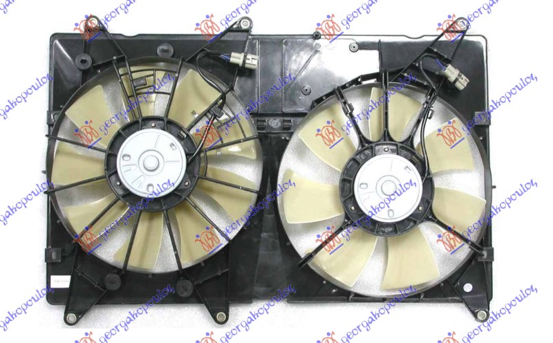 Electroventilator (dublu) 3.0 benzină (2+2 pini) 2000-