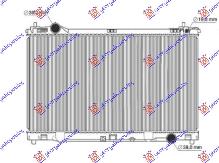 Radiator 2.0 VVTI petrol automatic (722x400)