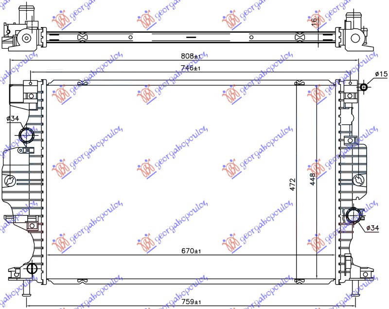 Radiator 1.0 EcoBoost-2.0 Hybrid-2.5 benzină 1.5-1.6- (2.0 T7CE) TDCi/ECOnetic diesel (670x448)