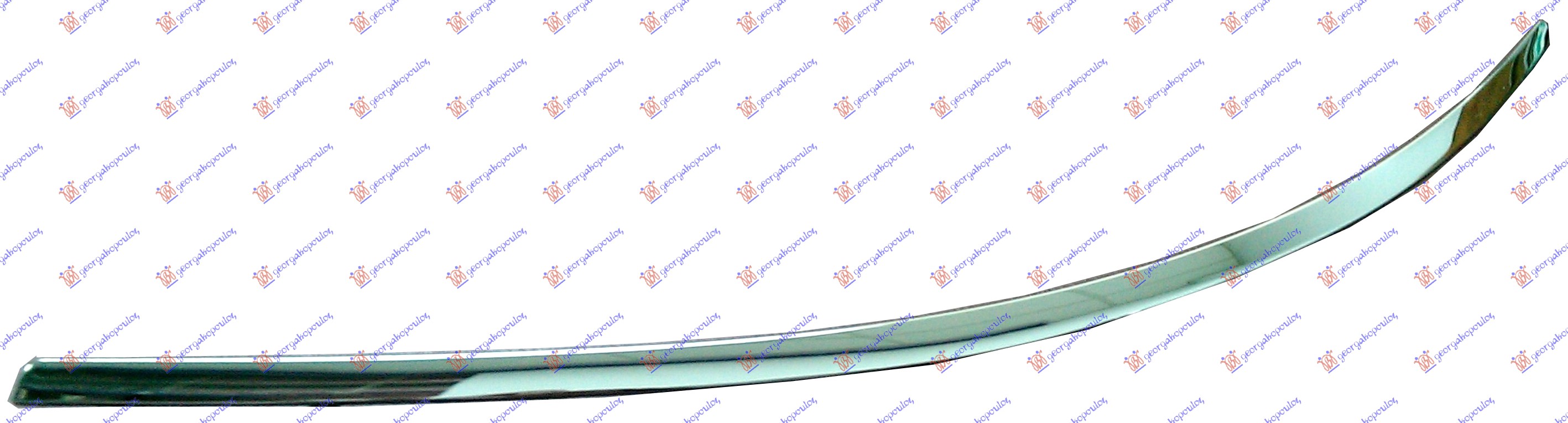 Bandă ornamentală bară spate crom -2008