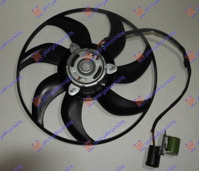 Electroventilator (motor-ventilator) (4PIN) (390mm), poza 1 din 3