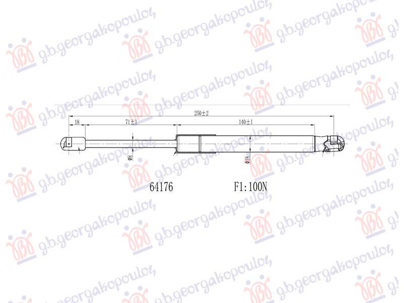 Amortizor haion (250L-100N)