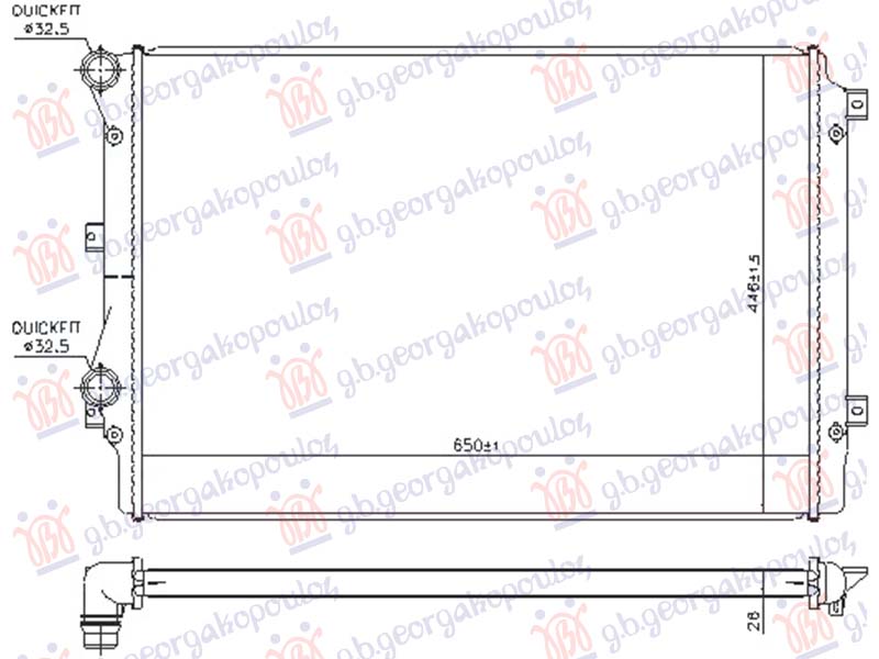 Radiator suplimentar 1.4 benzină/hibrid (650x450)