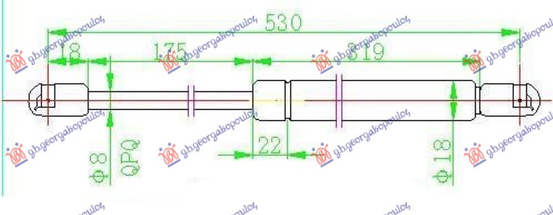 Amortizor haion 2004- (531L-545N)