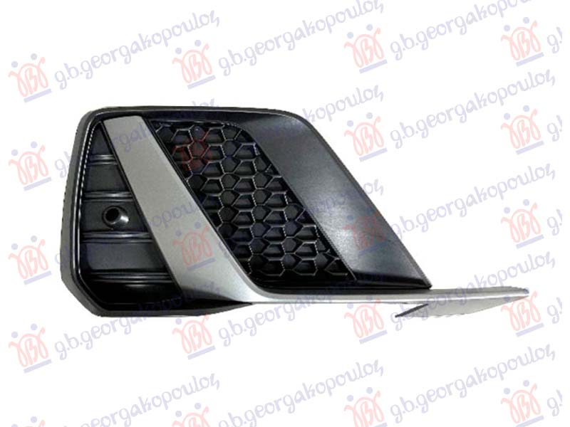 Grilă bară față (cu bandă ornamentală argintie) (cu PDC) (S-LINE)