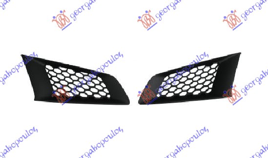 Element lateral grilă negru (set)