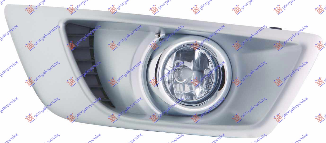 Proiector (H8) ROUND SILVER FRAME (TYC)