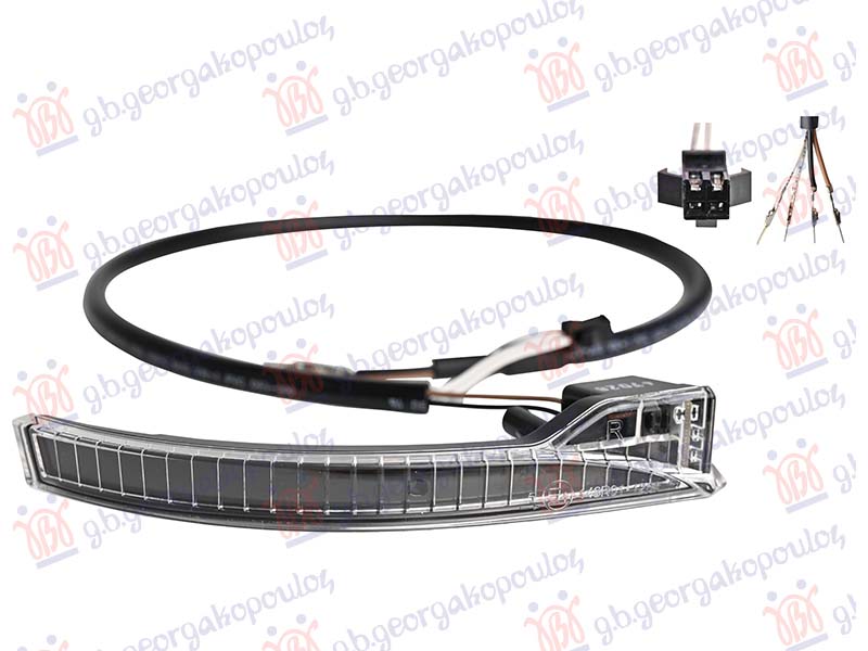 Lampă oglindă laterală ușă cablu LED (4pin)