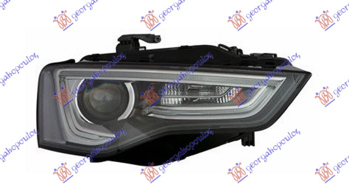 Far bi-xenon negru cu LED DRL (TYC)