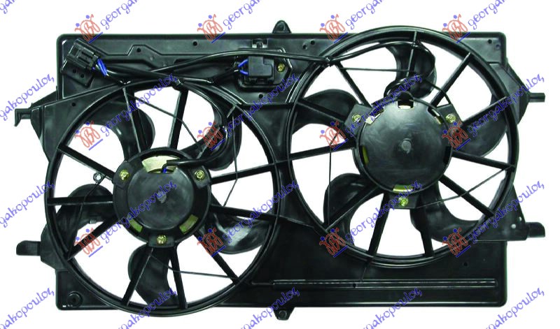 Electroventilator dublu (+A/C) benzină-motorină, poza 1 din 2