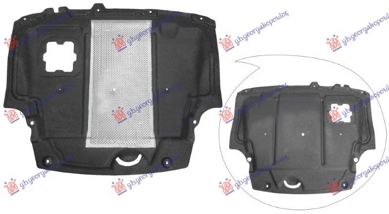 Scut motor față plastic (cu strat aluminiu)