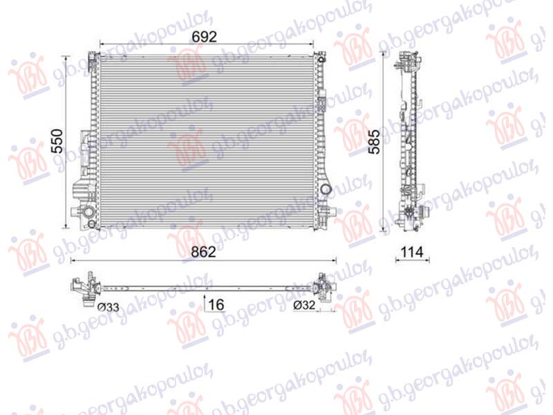 Radiator 2.0 petrol / hibrid (690x551)