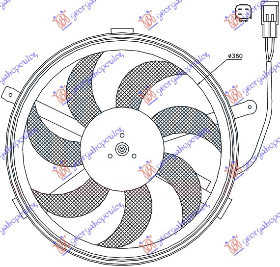 Electroventilator (S) (3PIN)